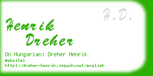 henrik dreher business card